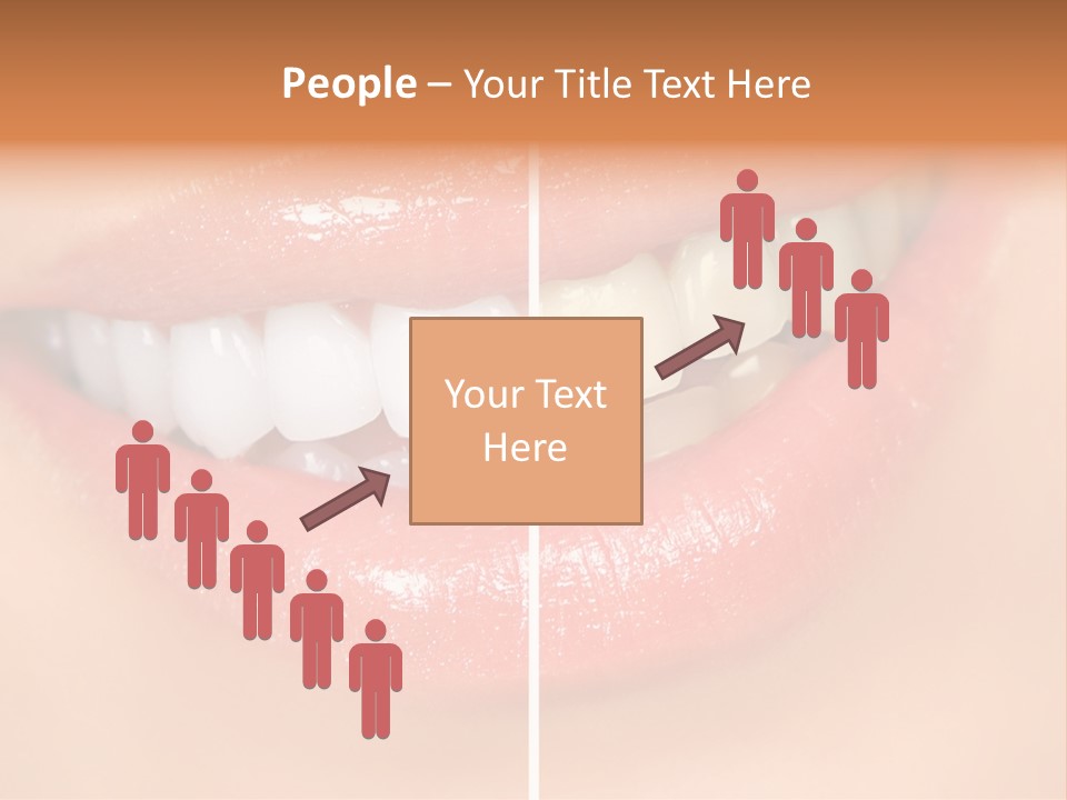 Lips Smile Lady PowerPoint Template