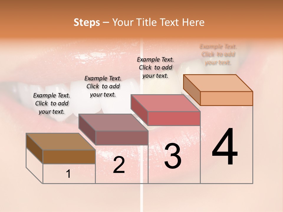 Lips Smile Lady PowerPoint Template