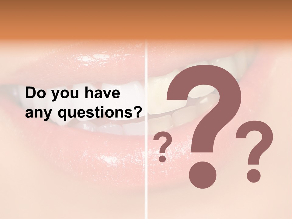 Lips Smile Lady PowerPoint Template