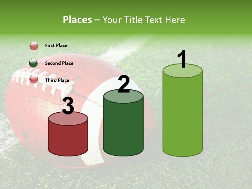 Turf Football Ball PowerPoint Template