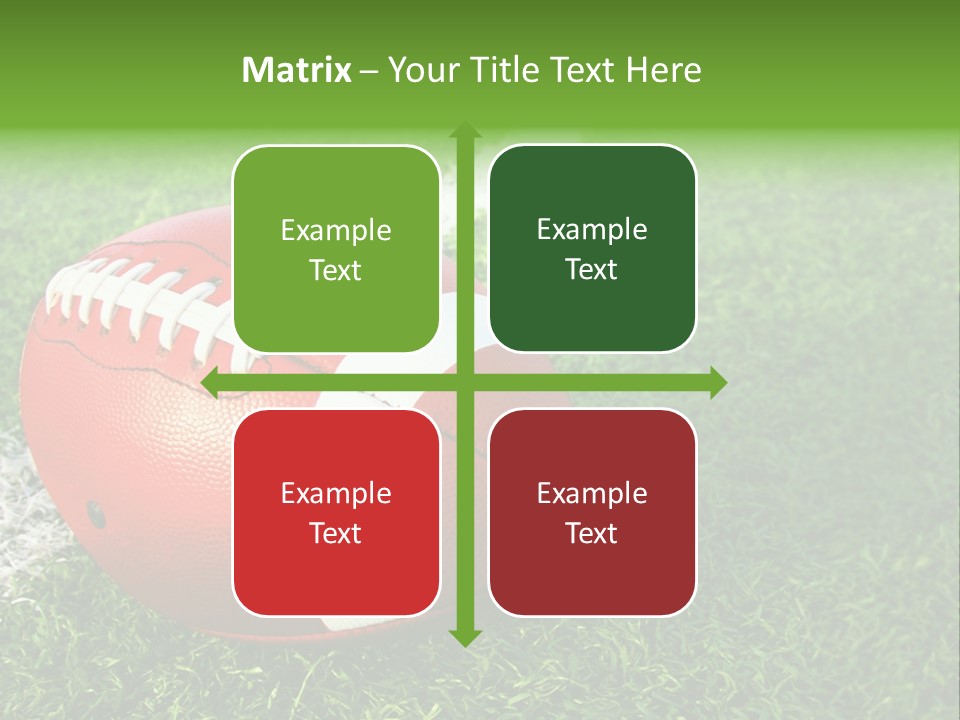 Turf Football Ball PowerPoint Template