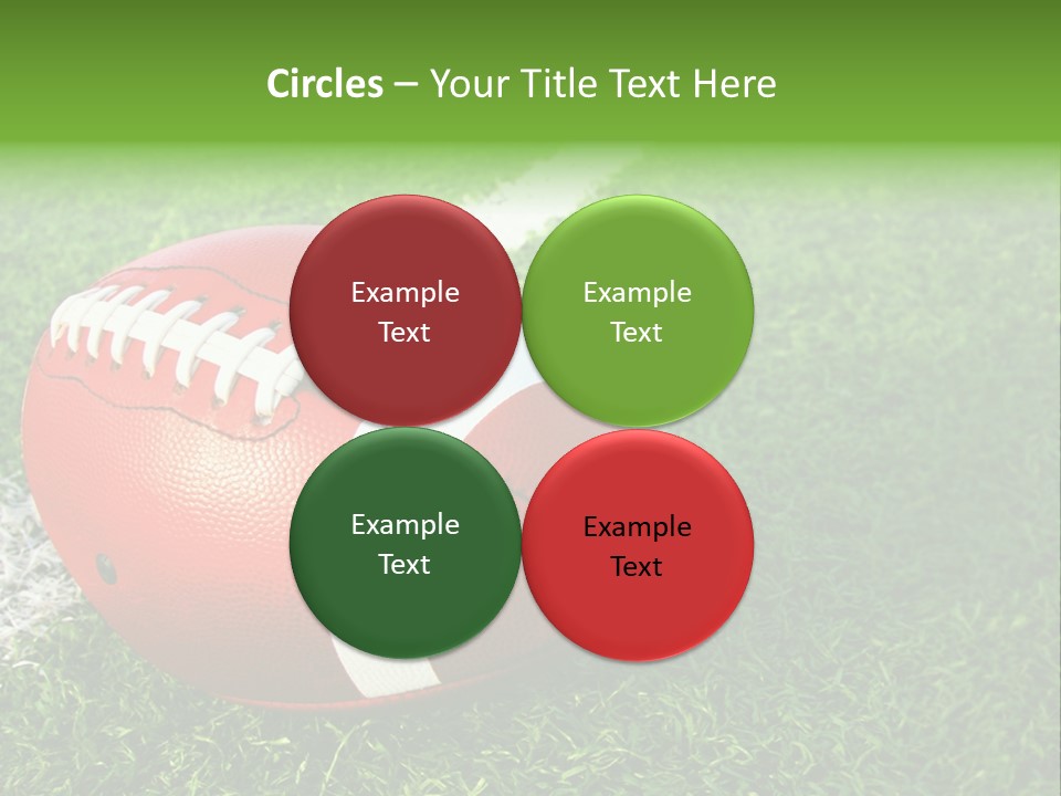 Turf Football Ball PowerPoint Template