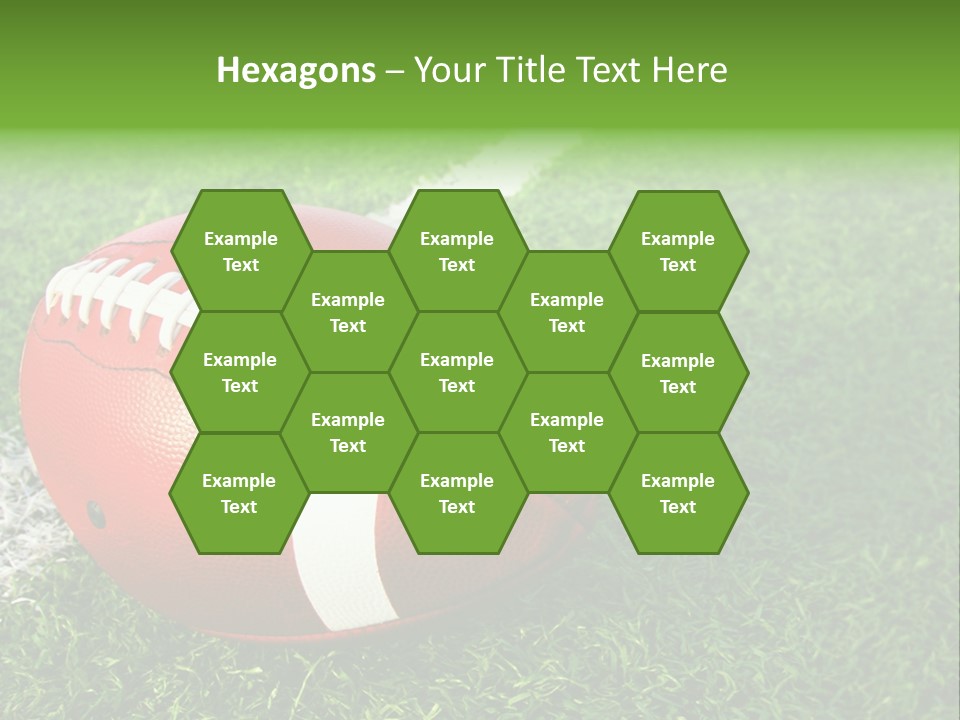Turf Football Ball PowerPoint Template