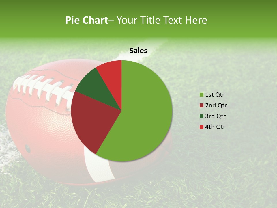 Turf Football Ball PowerPoint Template