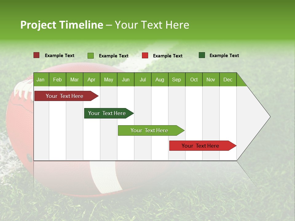 Turf Football Ball PowerPoint Template