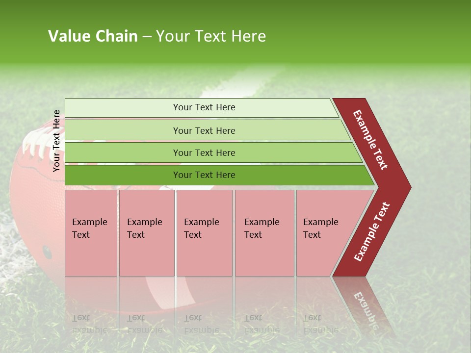 Turf Football Ball PowerPoint Template