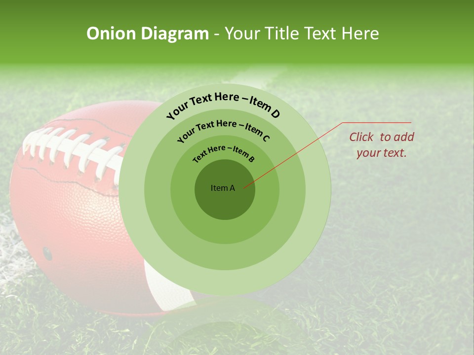 Turf Football Ball PowerPoint Template