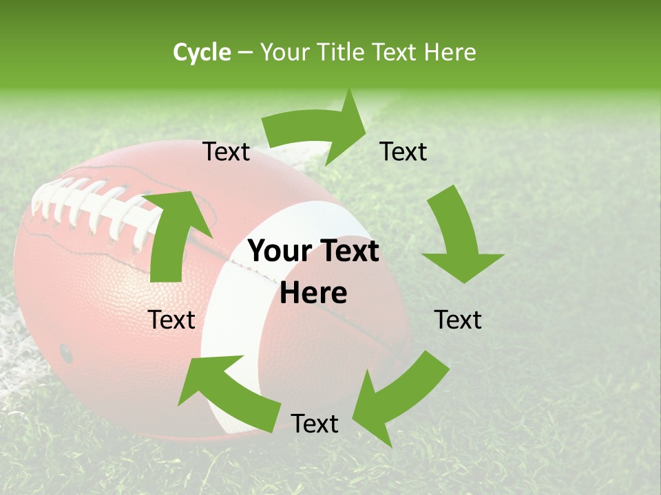 Turf Football Ball PowerPoint Template