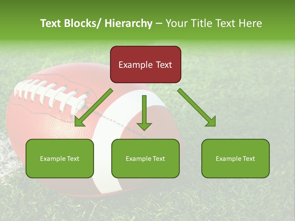 Turf Football Ball PowerPoint Template
