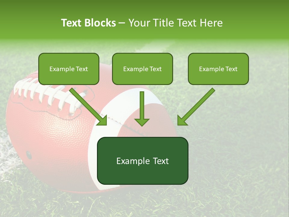 Turf Football Ball PowerPoint Template