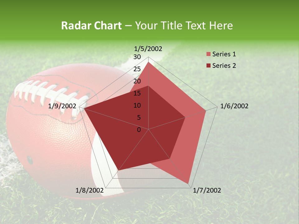 Turf Football Ball PowerPoint Template