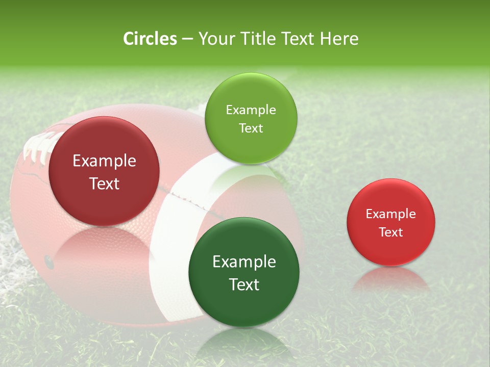 Turf Football Ball PowerPoint Template