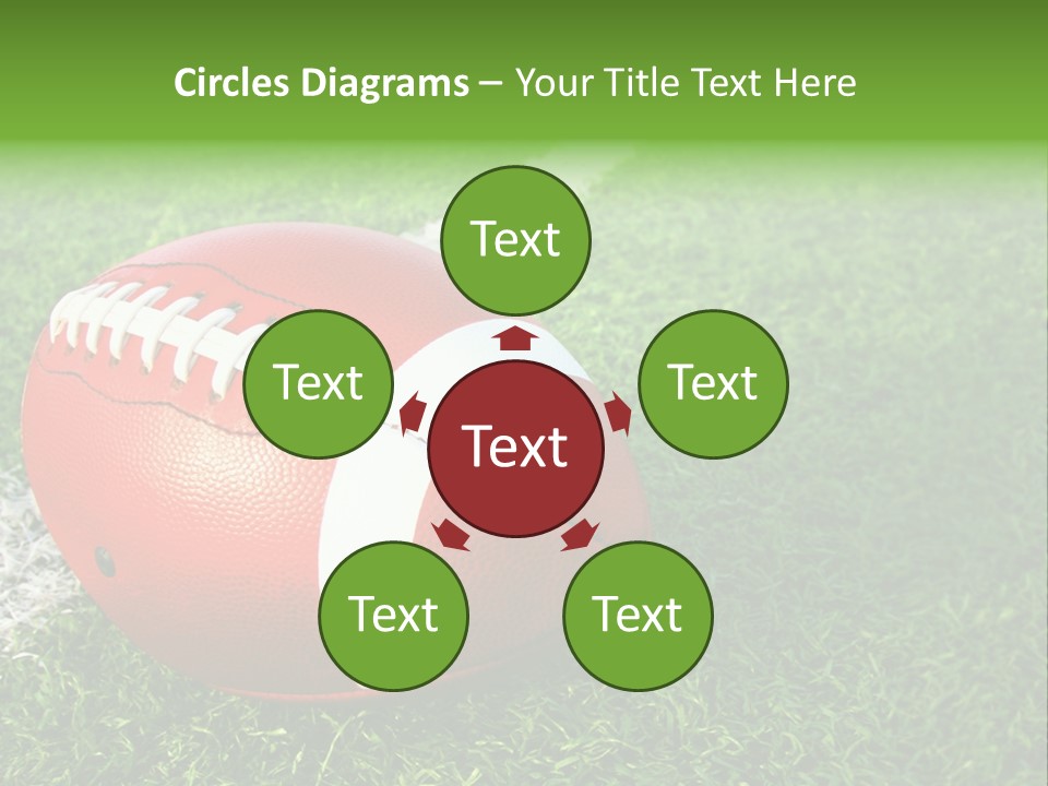 Turf Football Ball PowerPoint Template