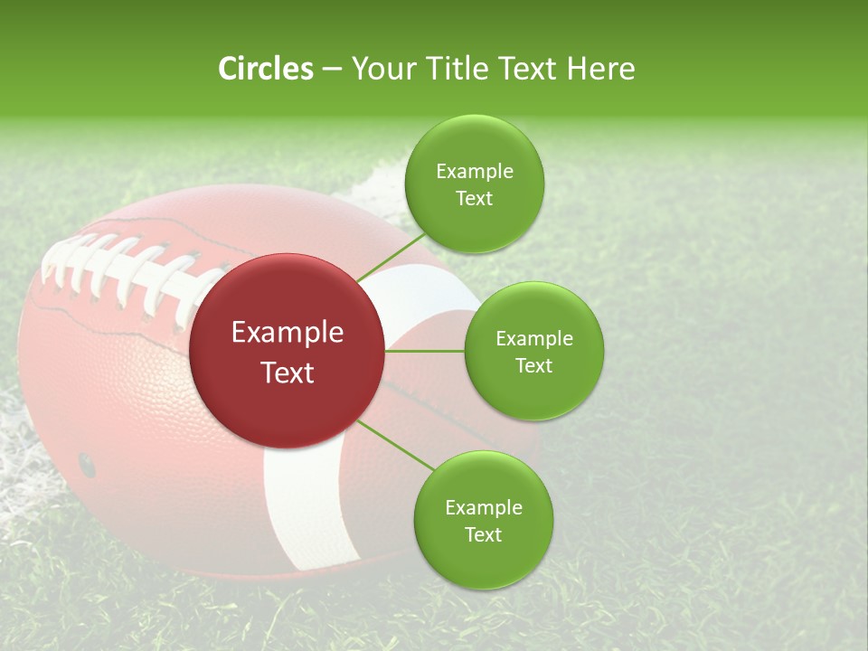 Turf Football Ball PowerPoint Template