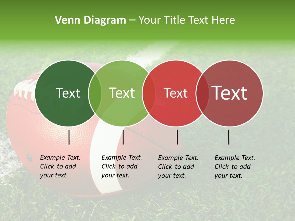 Turf Football Ball PowerPoint Template