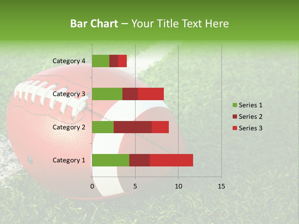 Turf Football Ball PowerPoint Template
