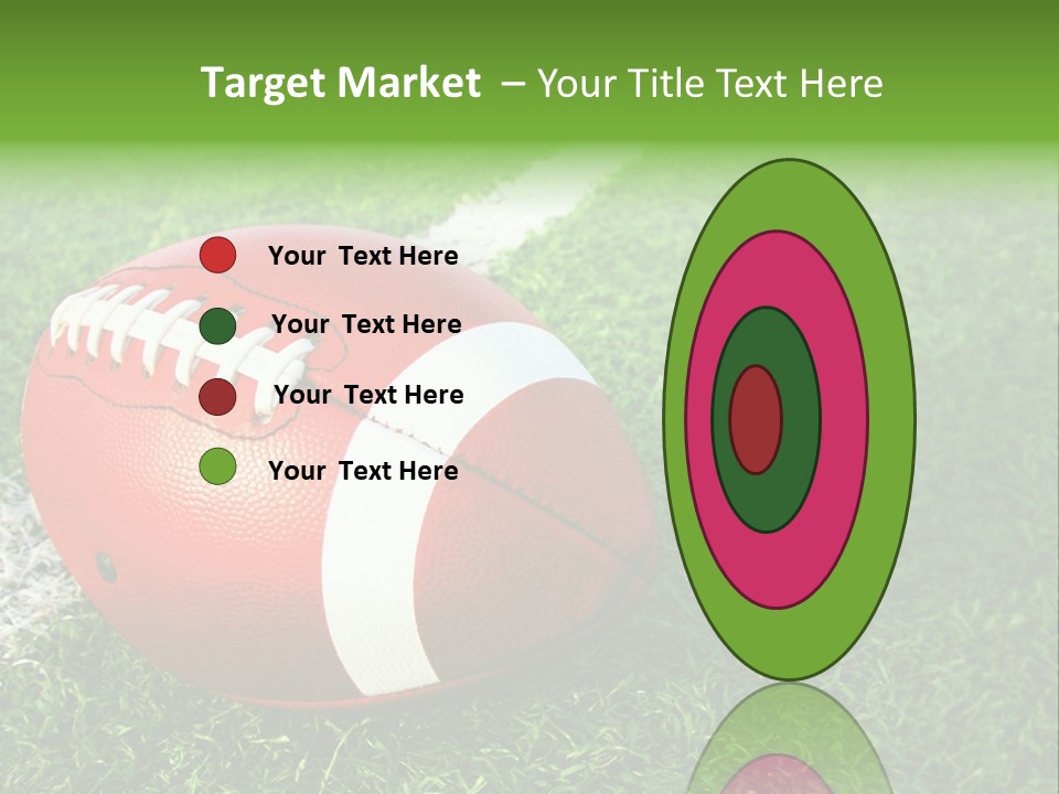 Turf Football Ball PowerPoint Template