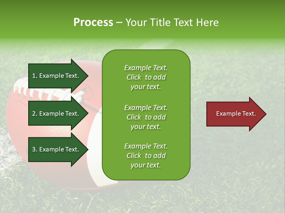 Turf Football Ball PowerPoint Template