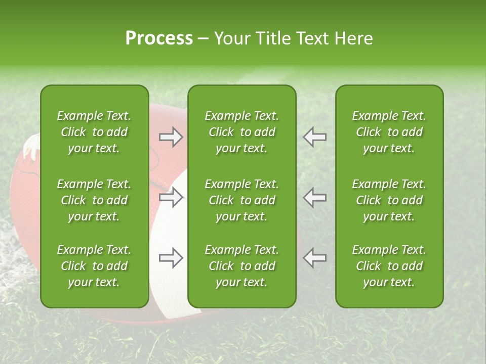 Turf Football Ball PowerPoint Template