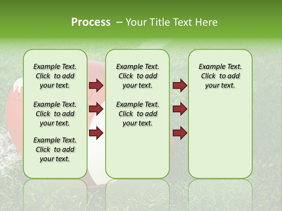 Turf Football Ball PowerPoint Template