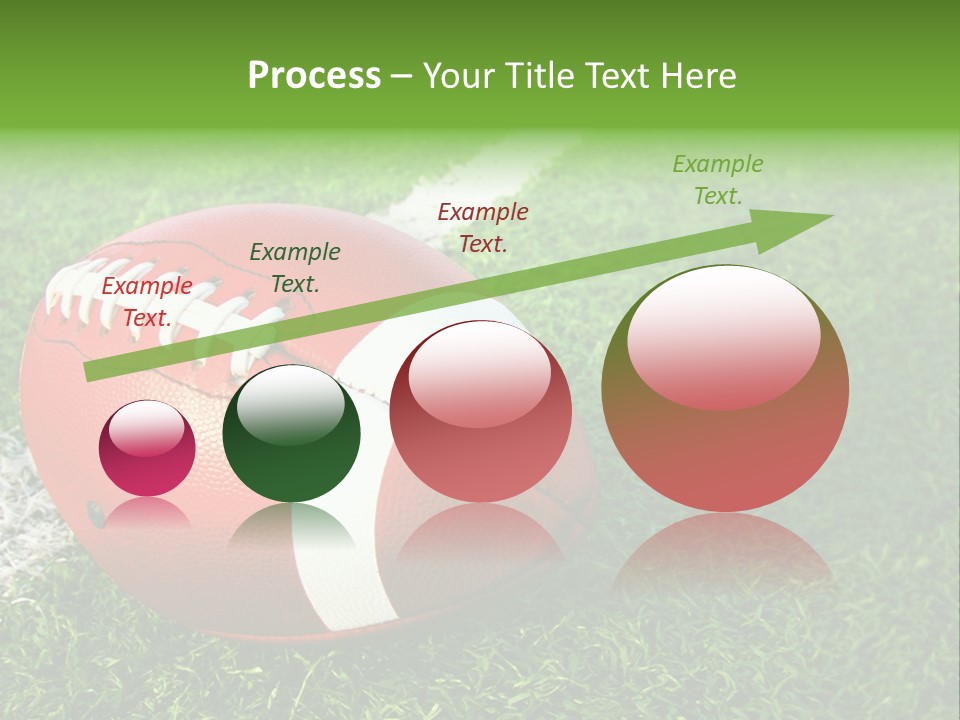 Turf Football Ball PowerPoint Template