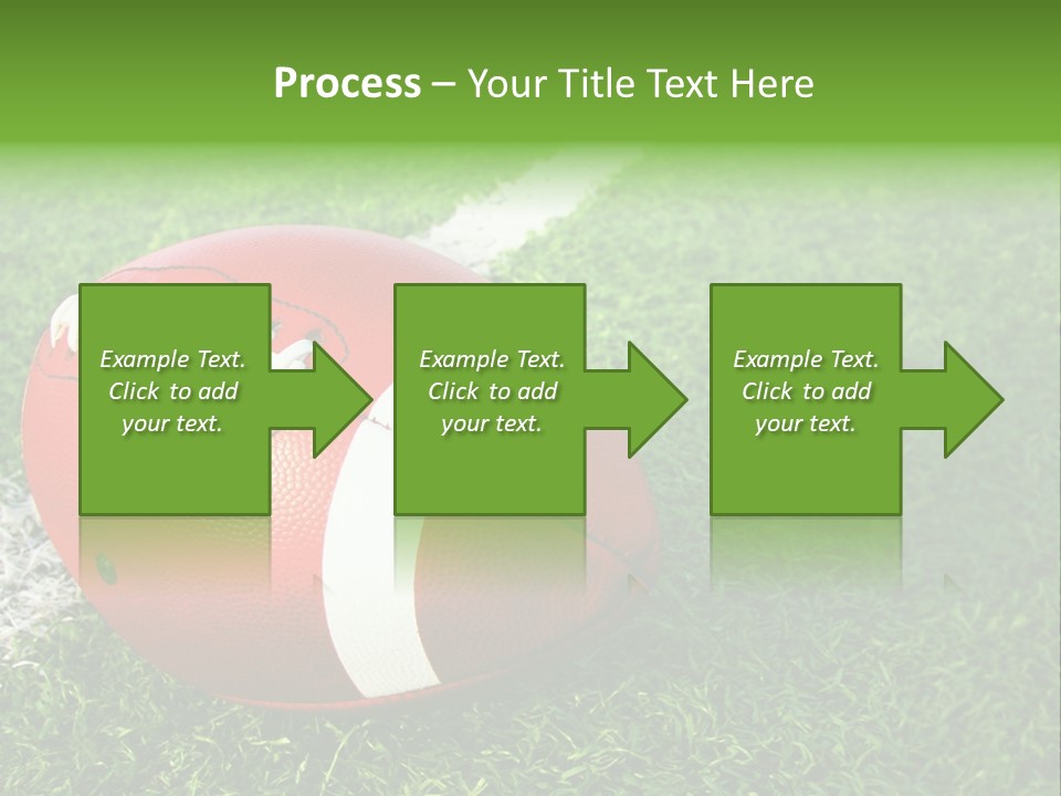 Turf Football Ball PowerPoint Template