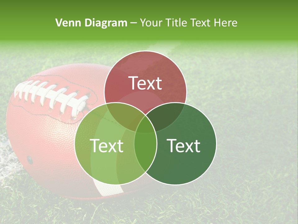 Turf Football Ball PowerPoint Template