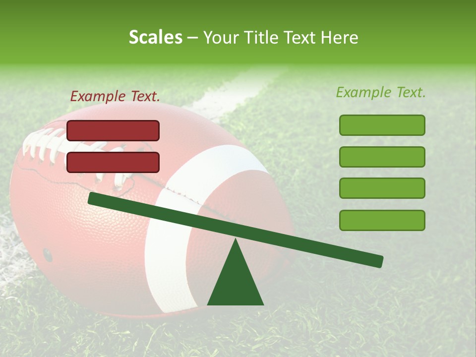 Turf Football Ball PowerPoint Template