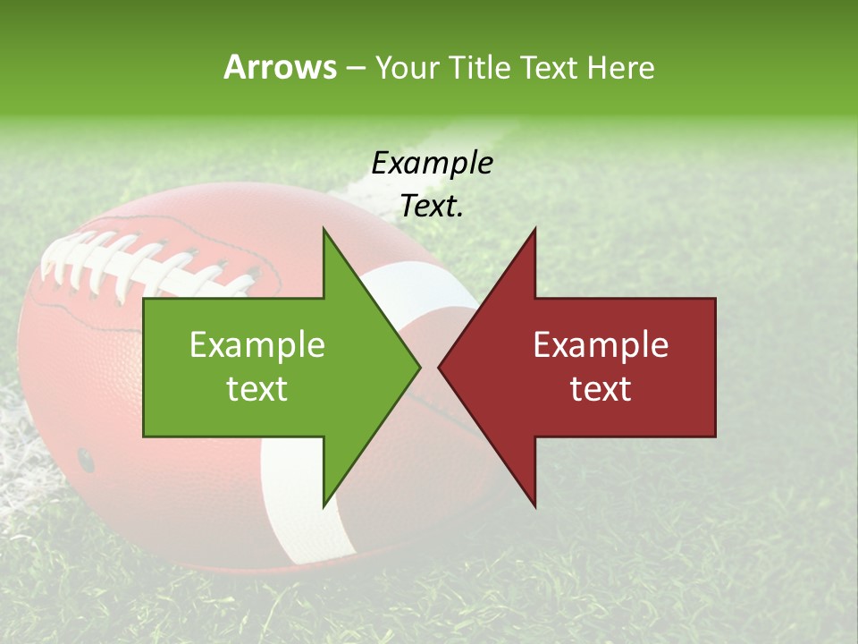 Turf Football Ball PowerPoint Template