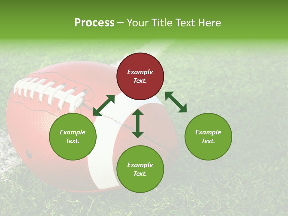 Turf Football Ball PowerPoint Template