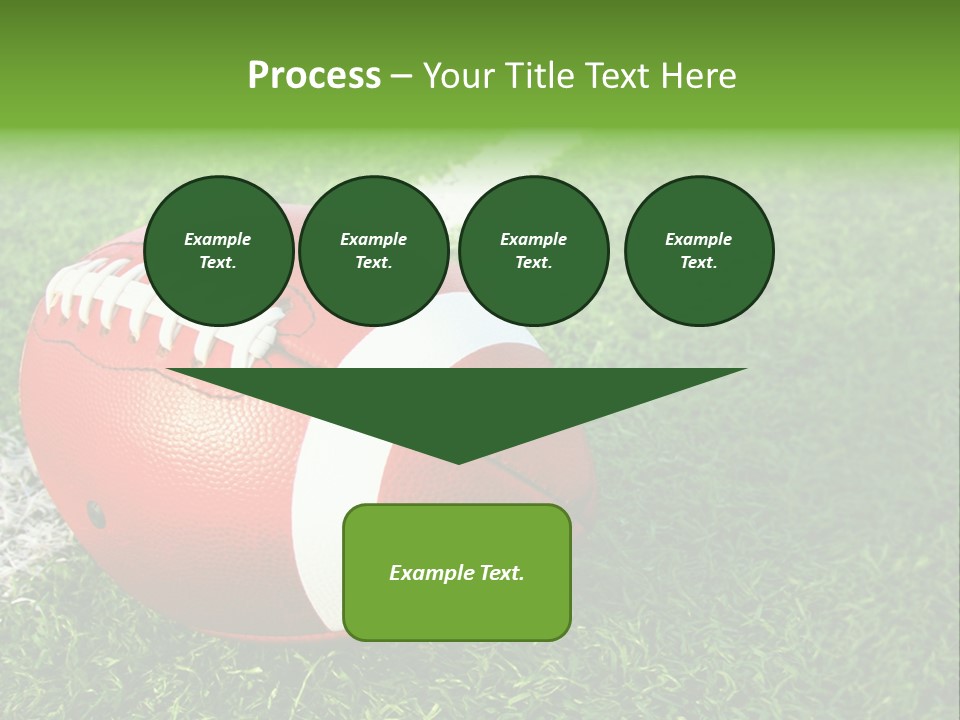 Turf Football Ball PowerPoint Template