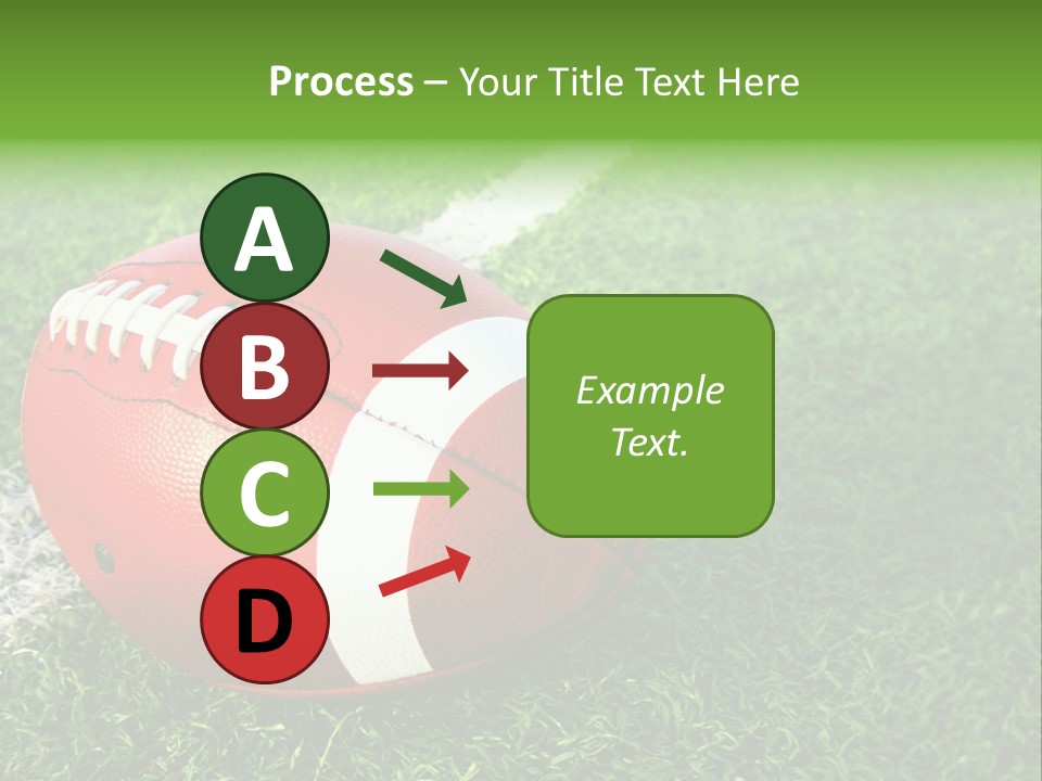 Turf Football Ball PowerPoint Template