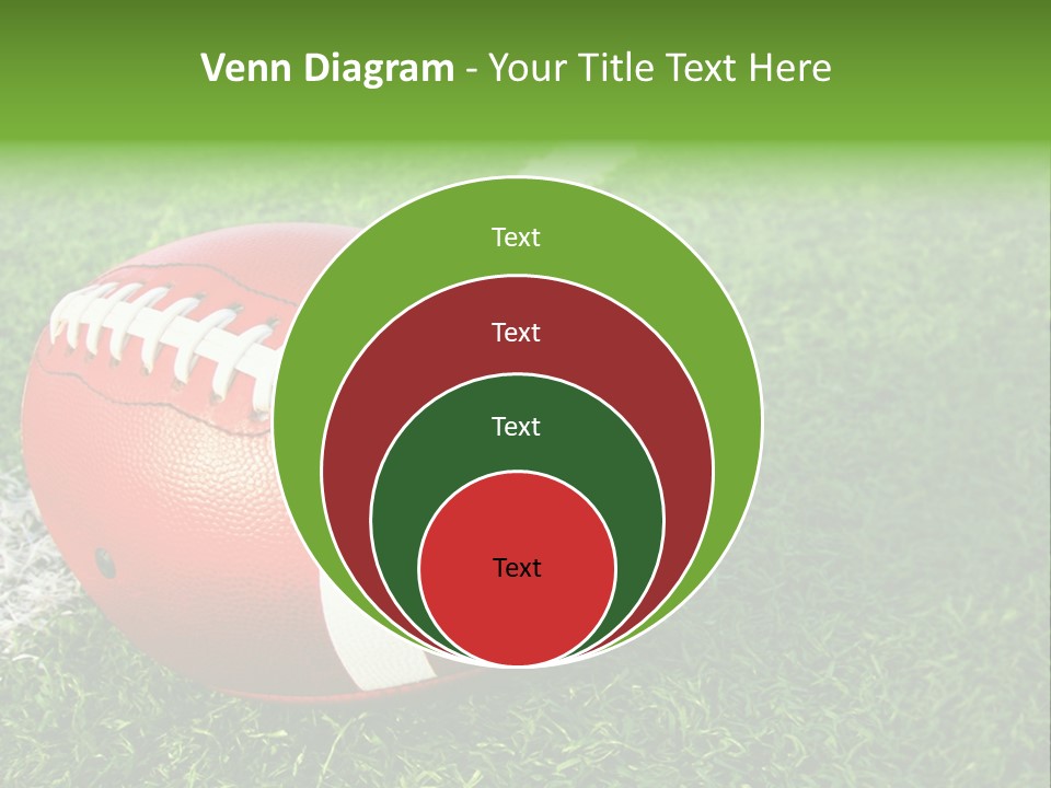 Turf Football Ball PowerPoint Template