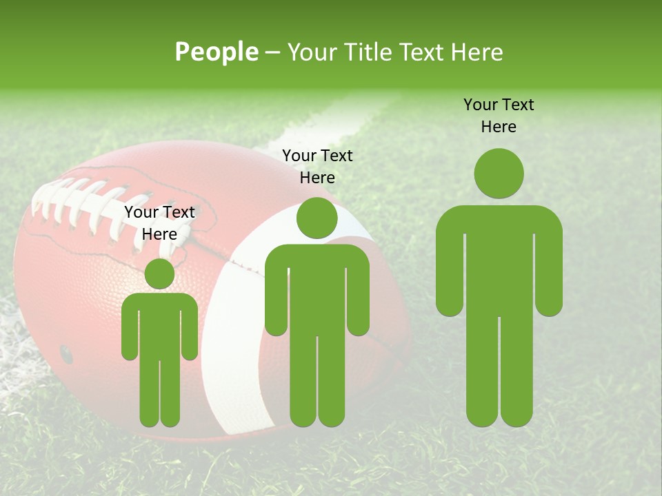 Turf Football Ball PowerPoint Template