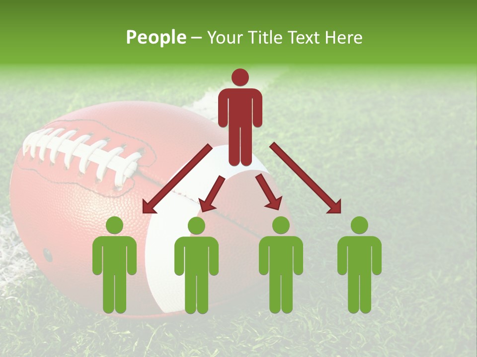 Turf Football Ball PowerPoint Template