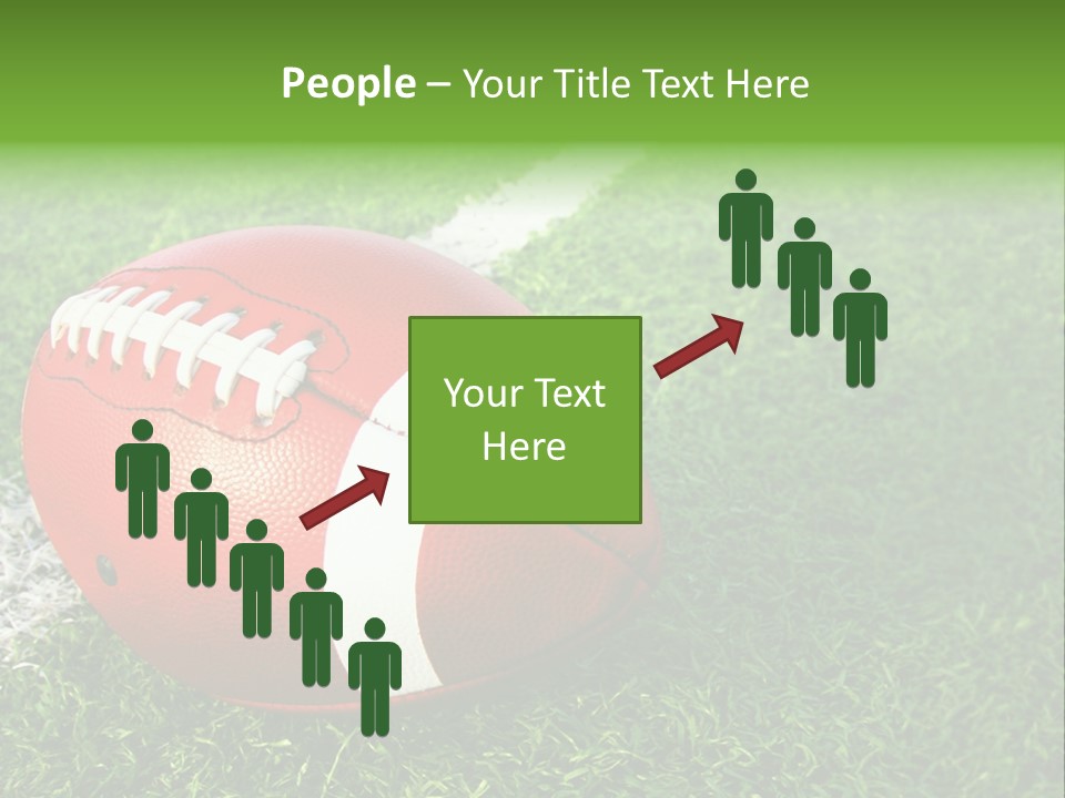 Turf Football Ball PowerPoint Template