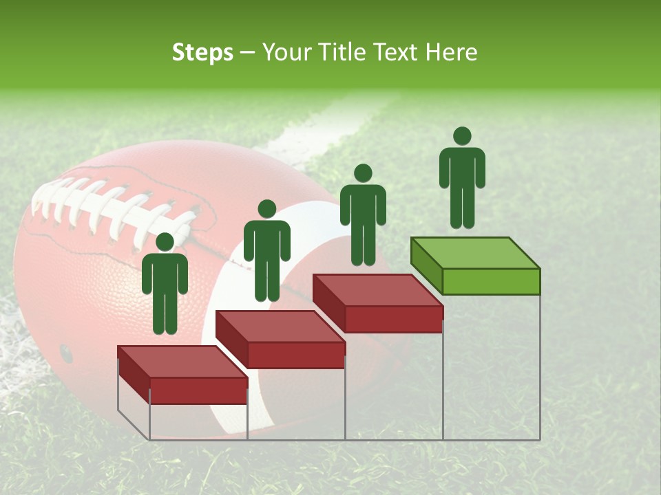 Turf Football Ball PowerPoint Template