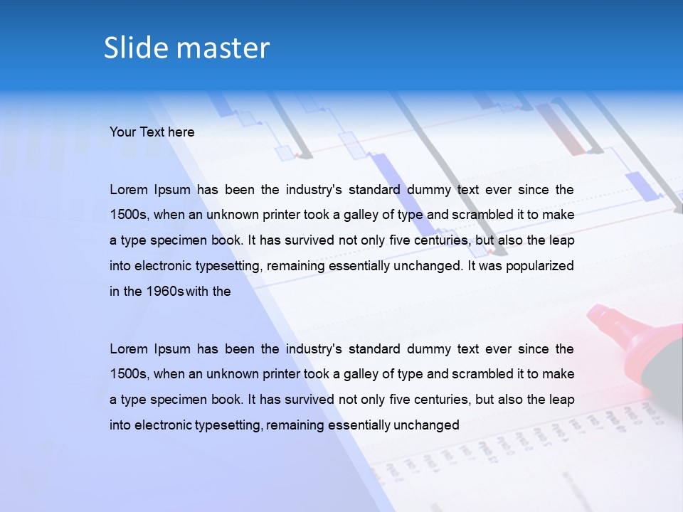 Chart Laptop Diagonal PowerPoint Template
