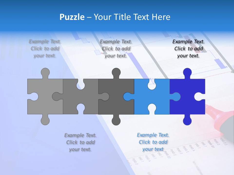 Chart Laptop Diagonal PowerPoint Template