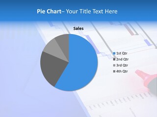 Chart Laptop Diagonal PowerPoint Template