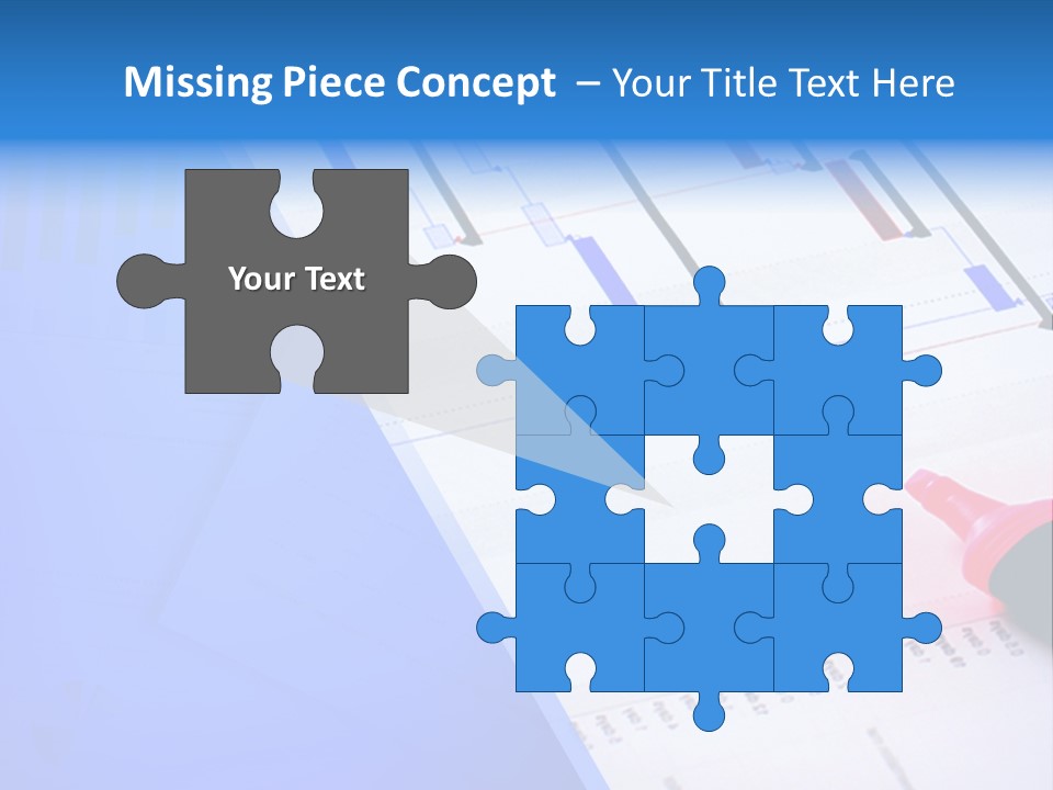 Chart Laptop Diagonal PowerPoint Template