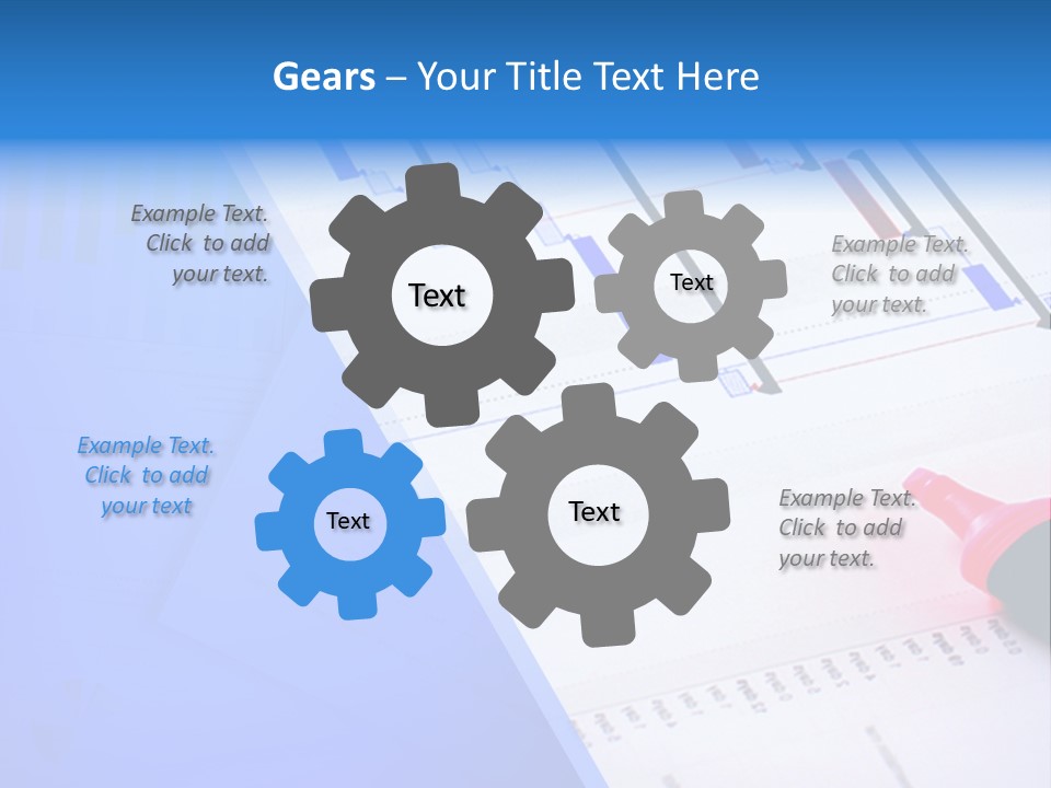 Chart Laptop Diagonal PowerPoint Template