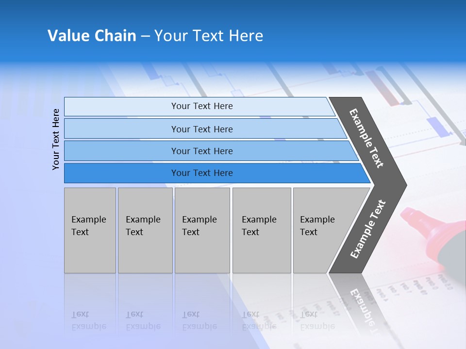 Chart Laptop Diagonal PowerPoint Template