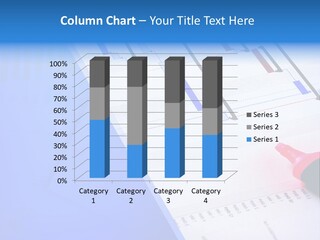 Chart Laptop Diagonal PowerPoint Template