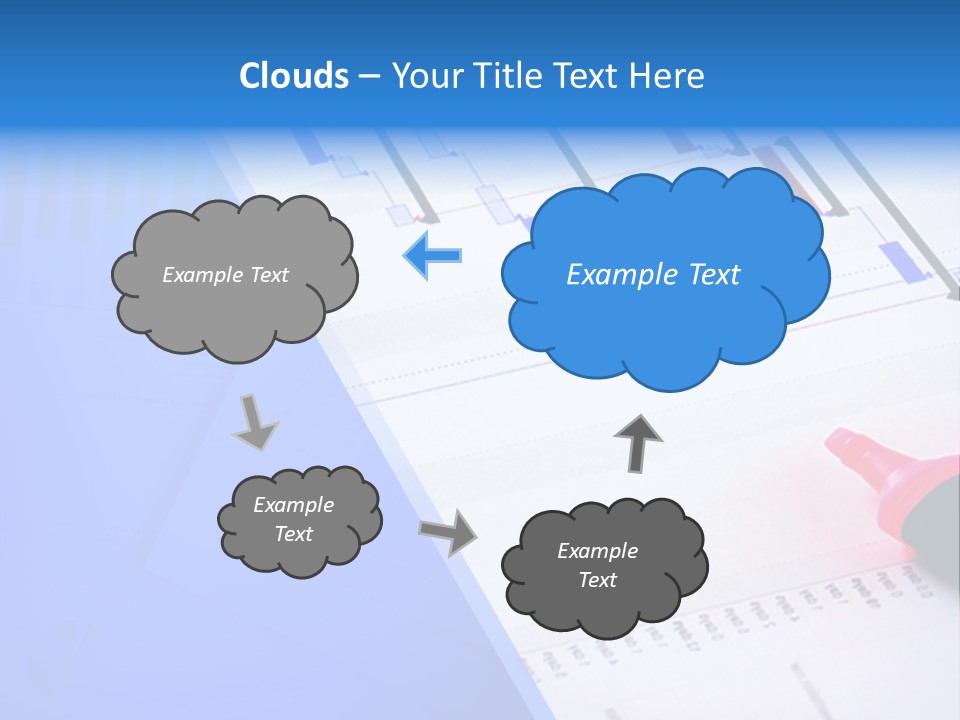 Chart Laptop Diagonal PowerPoint Template