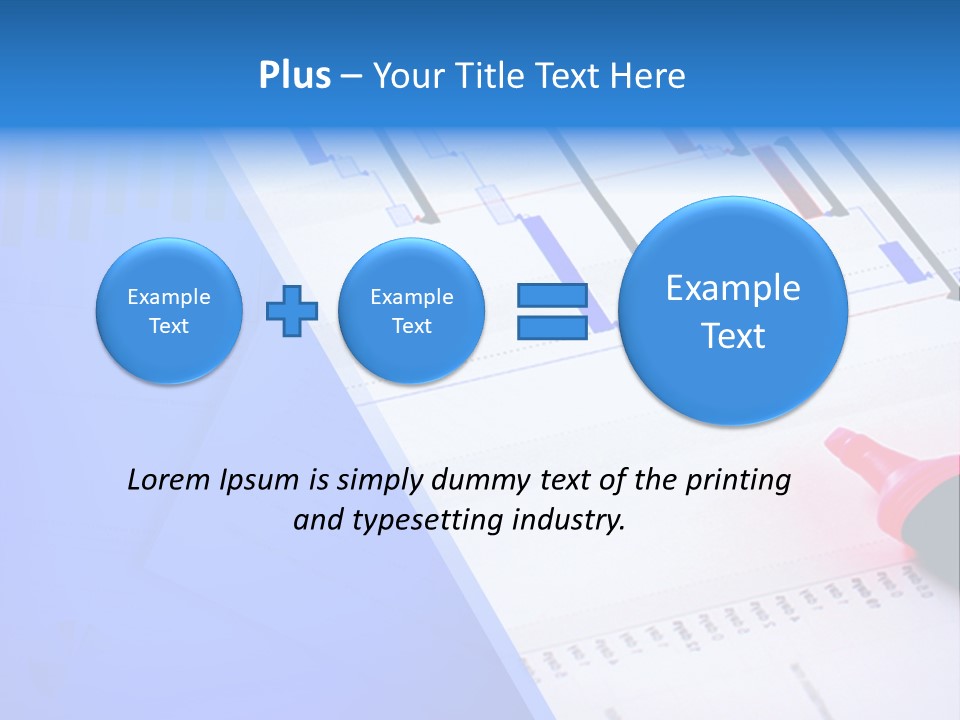 Chart Laptop Diagonal PowerPoint Template