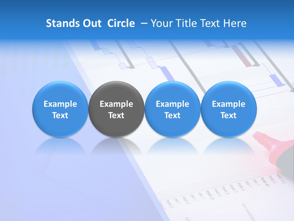 Chart Laptop Diagonal PowerPoint Template