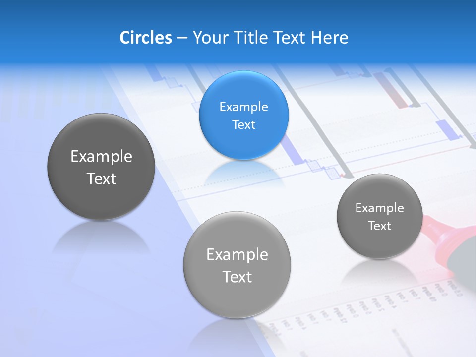 Chart Laptop Diagonal PowerPoint Template