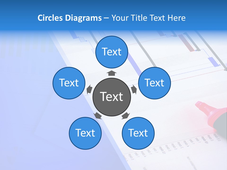 Chart Laptop Diagonal PowerPoint Template