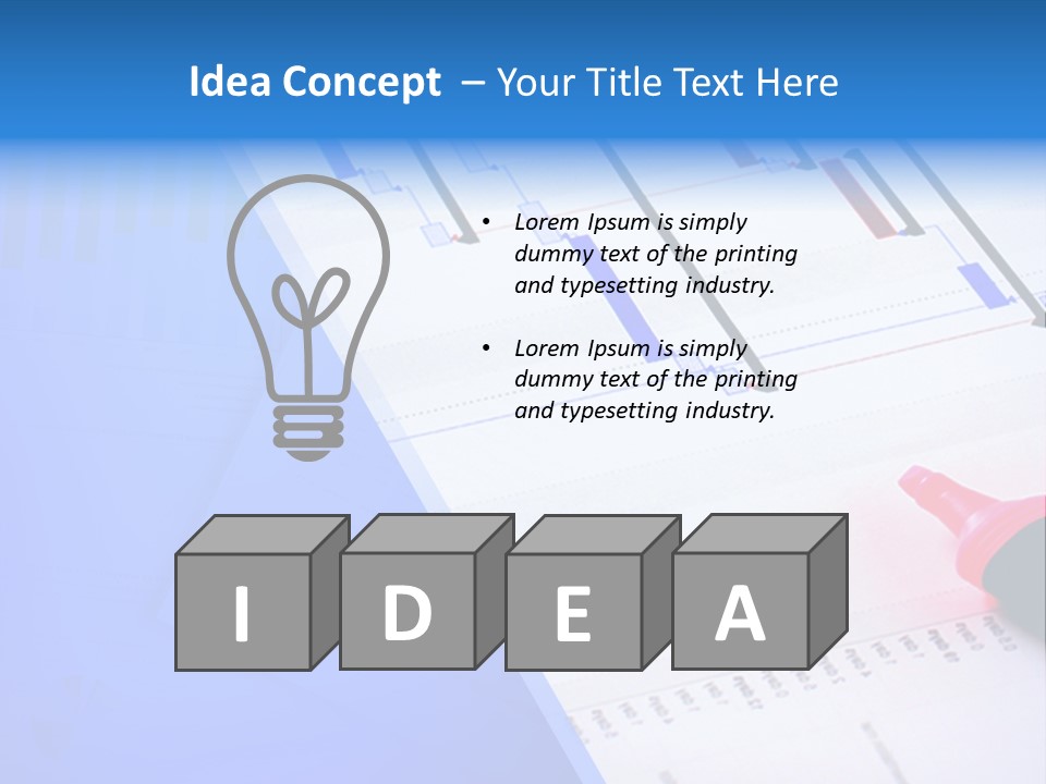 Chart Laptop Diagonal PowerPoint Template